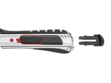 WEDO Cutter 2-en-1, lame: 18 mm, noir/rouge