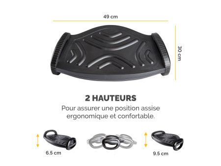 Fellowes Repose-pieds Smart Suites, noir