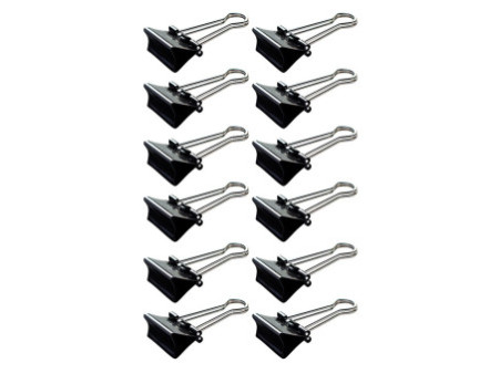 MAUL Pince double clip 213, noir, (L)51 mm, écartement: 20mm