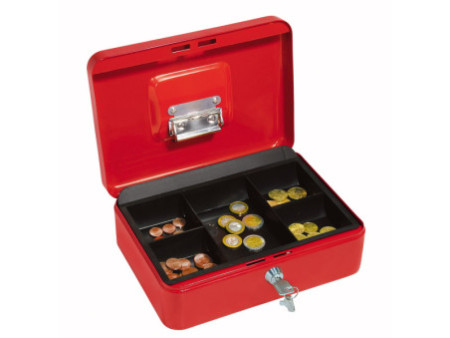 WEDO Caisse avec clip, (L)250 x (P)180 x (H)90 mm, rouge