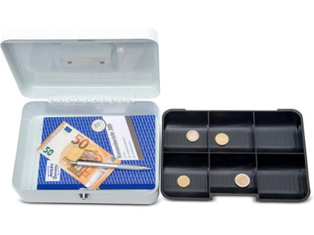MAUL Caisse à monnaie, (L)250 x (P)190 x (H)90 mm, blanc