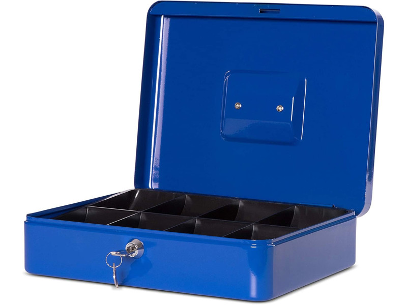 MAUL Caisse à monnaie, (L)300 x (P)245 x (H)90 mm, bleu
