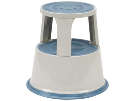 WEDO Tabouret marchepied, en métal, RAL 7035, gris lumière