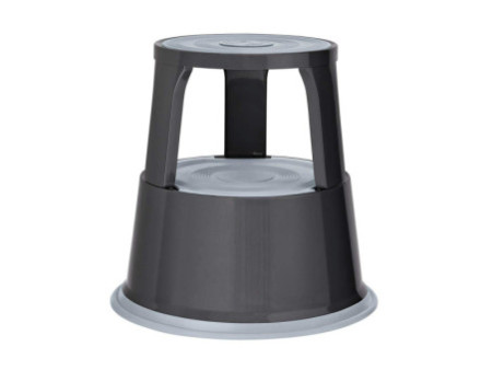 WEDO Tabouret marchepied, en métal, RAL 7012, gris