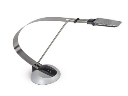 MAUL Lampe de bureau à LED MAULprimus, dimmable, argent/noir