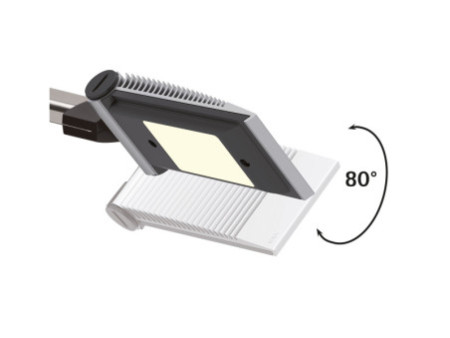 MAUL Lampe de bureau à LED MAULprimus, dimmable, argent/noir