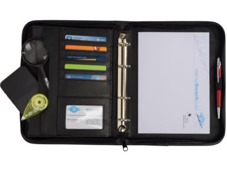 WEDO Porte-documents, A5, en similicuir, noir