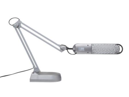 MAUL Lampe de bureau à LED MAULatlantic, socle, argent
