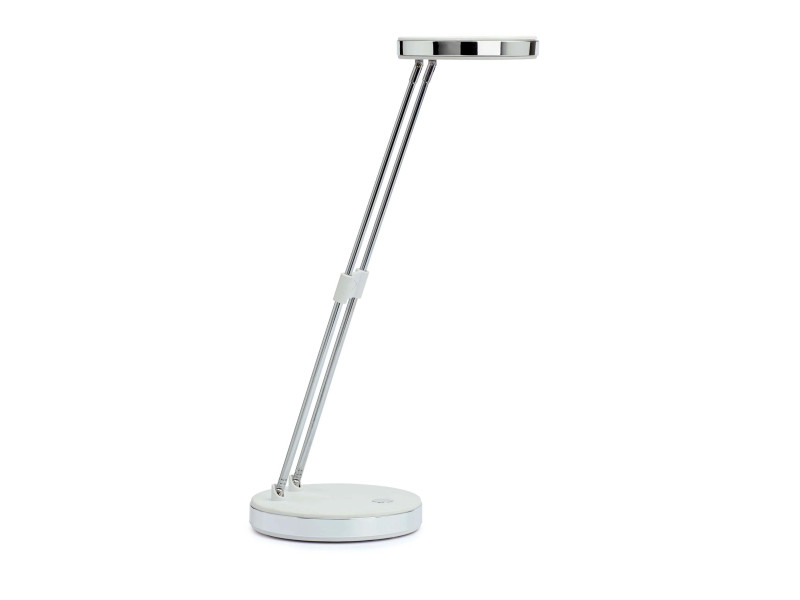 MAUL Lampe de bureau à LED MAULpuck, socle, blanc