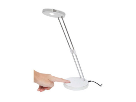 MAUL Lampe de bureau à LED MAULpuck, socle, blanc