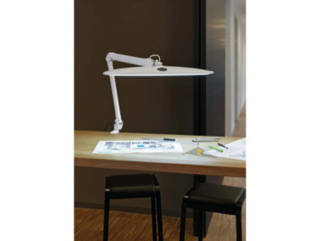 MAUL Lampe de bureau à LED MAULwork, pince, dimmable, blanc
