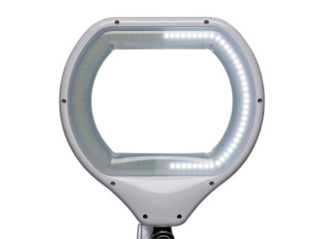 MAUL Lampe loupe à LED MAULcrystal, avec pince, blanc