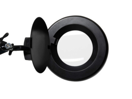 MAUL Lampe loupe à LED MAULviso, sur socle, noir
