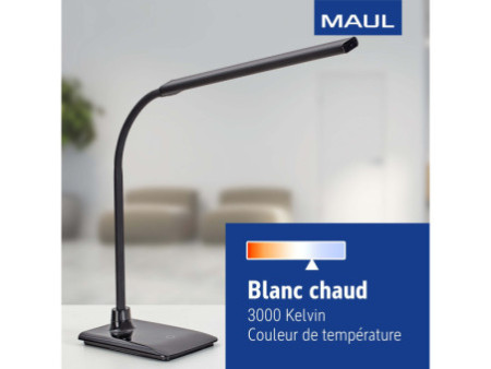 MAUL Lampe de bureau à LED MAULpirro, avec socle, noir