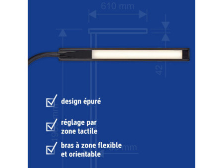 MAUL Lampe de bureau à LED MAULpirro, avec socle, noir