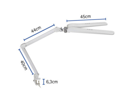 MAUL Lampe de bureau à LED MAULcraft duo, dimmable, blanc