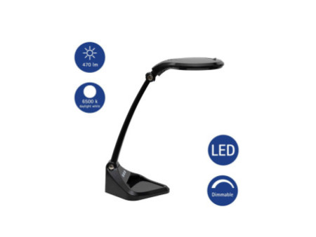 MAUL Lampe loupe à LED MAULiris, dimmable, noir