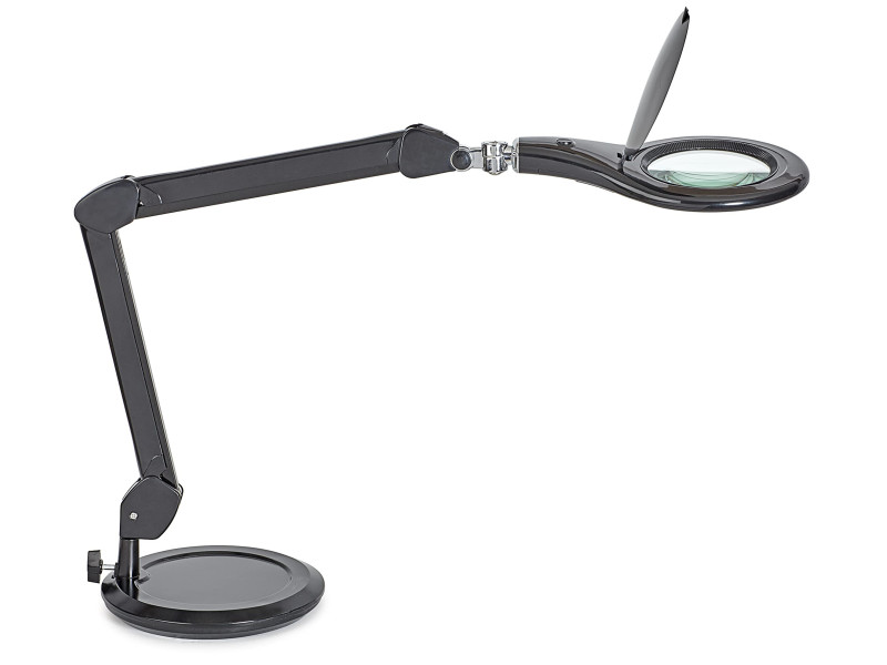 MAUL Lampe loupe à LED MAULmakro, socle, noir