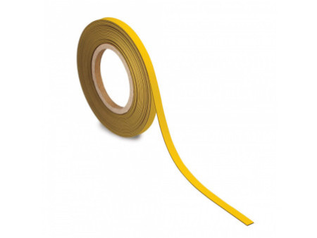 MAUL Ruban magnétique, 10 mm x 10 m, épaisseur: 1 mm, jaune