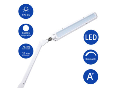 MAUL Lampe de bureau à LED MAULcraft, pince, dimmable