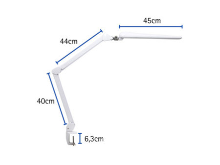 MAUL Lampe de bureau à LED MAULcraft, pince, dimmable