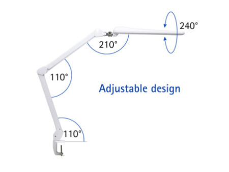 MAUL Lampe de bureau à LED MAULcraft, pince, dimmable