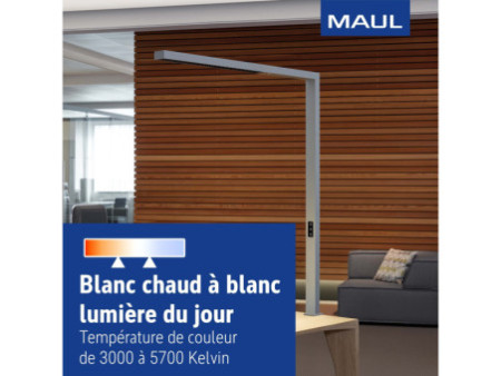 MAUL Lampadaire de bureau à LED MAULsirius sensor, pince