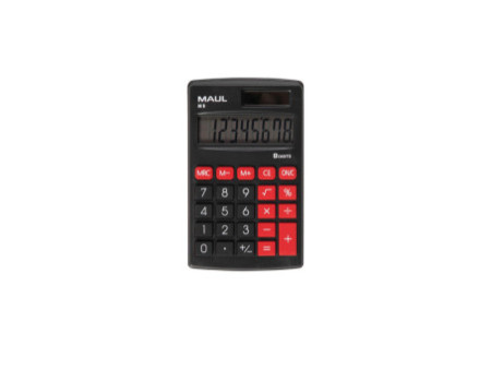 MAUL Calculatrice de poche M 8, 8 chiffres, noir