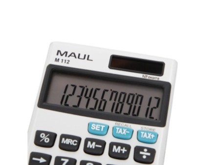MAUL Calculatrice de poche M 112, 12 chiffres, argent