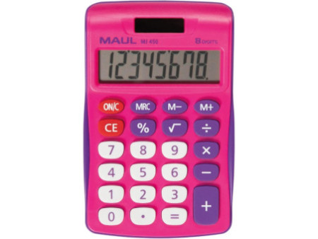 MAUL Calculatrice de bureau MJ 450, 8 chiffres, rose