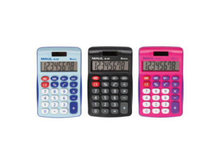 MAUL Calculatrice de bureau MJ 450, 8 chiffres, bleu clair