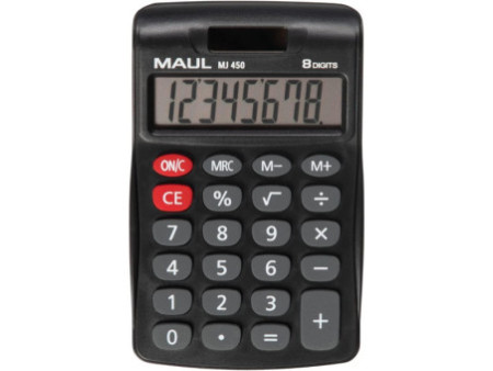 MAUL Calculatrice de bureau MJ 450, 8 chiffres, noir