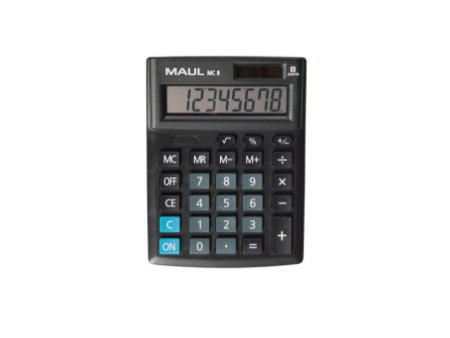 MAUL Calculatrice de bureau MC 8, 8 chiffres, noir