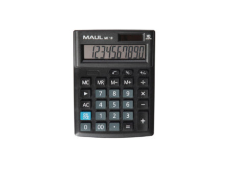 MAUL Calculatrice de bureau MC 10, 10 chiffres, noir