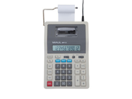 MAUL Calculatrice de bureau-imprimante printing MPP 32, gris