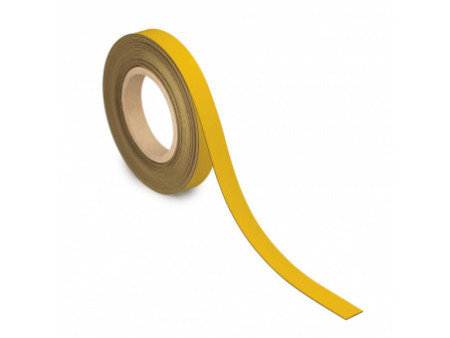 MAUL Ruban magnétique, 20 mm x 10 m, épaisseur: 1 mm, jaune