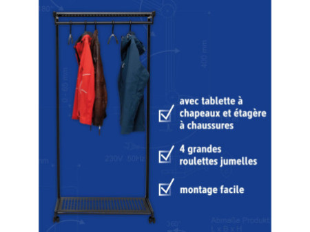 MAUL Vestiaire mobile MAULbolero, noir