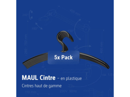 MAUL Cintre, en plastique, noir
