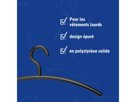 MAUL Cintre, en plastique, noir