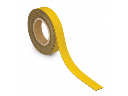 MAUL Ruban magnétique, 30 mm x 10 m, épaisseur: 1 mm, jaune