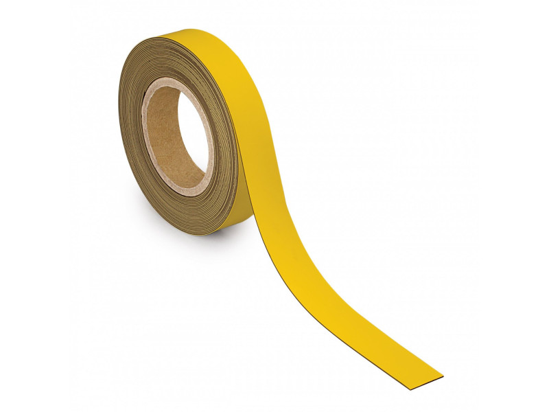 MAUL Ruban magnétique, 30 mm x 10 m, épaisseur: 1 mm, jaune