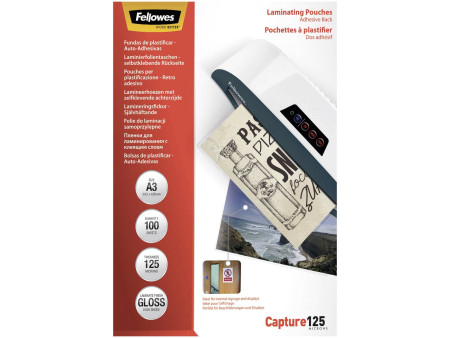 Fellowes Pochette de plastification, autocollantes, A3, 250