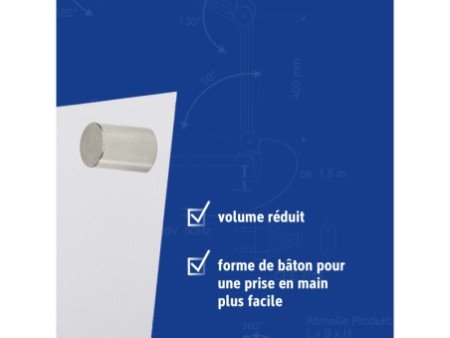 MAUL Aimant néodyme, bâton prise aisée, 25 mm