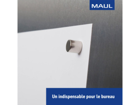 MAUL Aimant néodyme en forme de pastille, 5 mm, argent