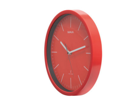 MAUL Horloge murale MAULjumb, diamètre: 305 mm, rouge