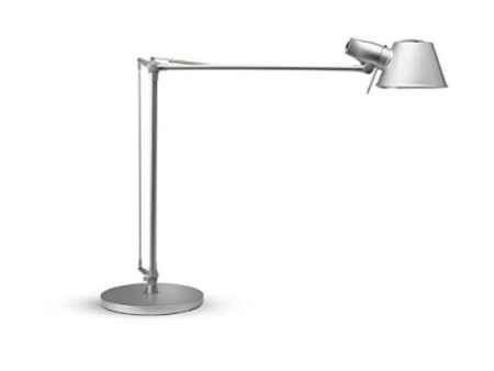 MAUL Lampe de bureau à LED MAULrock, socle, argent