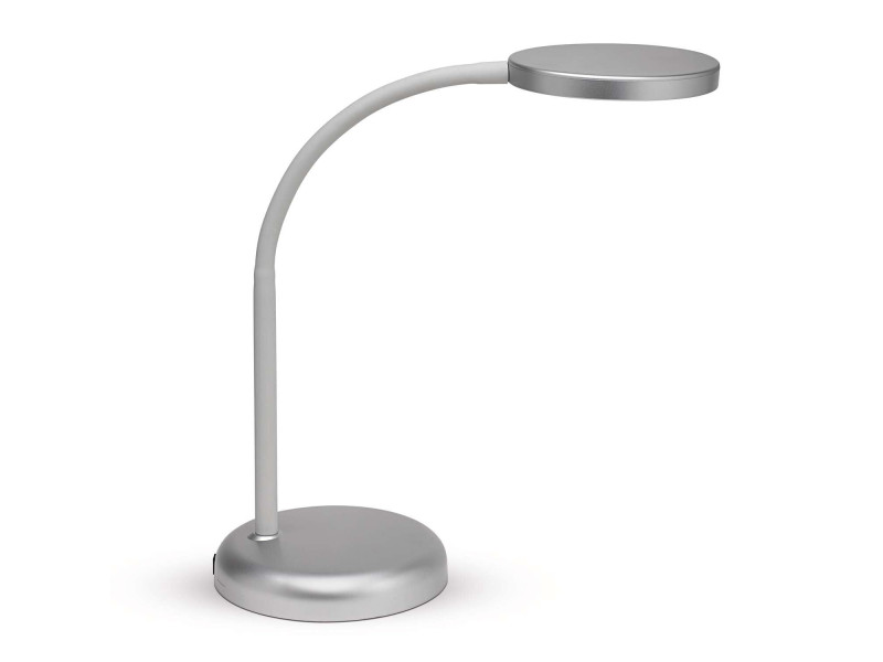 MAUL Lampe de bureau à LED MAULjoy, socle, argent