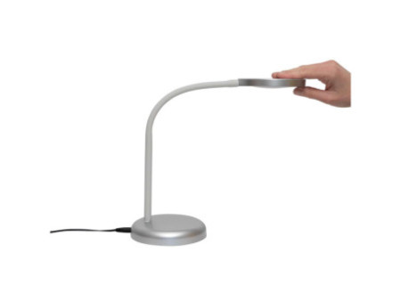 MAUL Lampe de bureau à LED MAULjoy, socle, argent