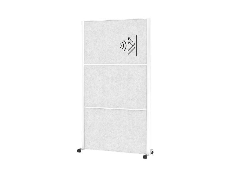 MAUL Système de cloison MAULconnecto, 3x acoustique gris
