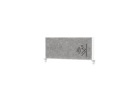 MAUL Système de cloison de bureau MAULconnecto, blanc / gris